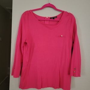 Bright pink 3/4sleeve top